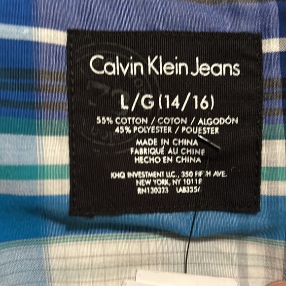 NWT Calvin Klein Jeans button down shirt - Picture 3 of 6